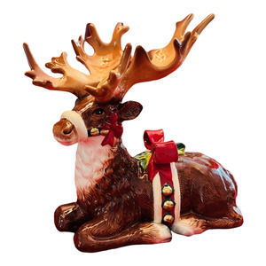 CORNER RUBY Reindeer Ceramic Decor